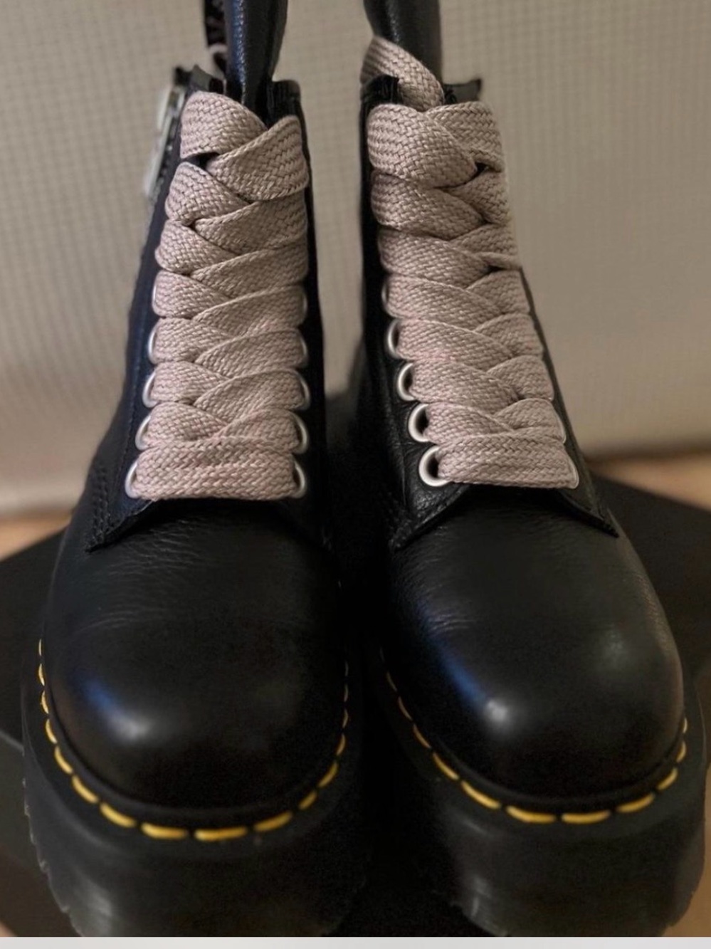 Dr. Martens x Rick Owens 1460 Quad Leather Platform Boots - Picture 2 of 10